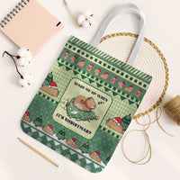 Capybara Christmas Tote Bag Wake Me Up When It's Christmas - Wonder Print Shop