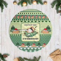 Capybara Christmas Tree Skirt Wake Me Up When It's Christmas - Wonder Print Shop