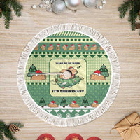 Capybara Christmas Tree Skirt Wake Me Up When It's Christmas - Wonder Print Shop