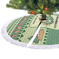Capybara Christmas Tree Skirt Wake Me Up When It's Christmas - Wonder Print Shop
