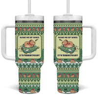 Capybara Christmas Tumbler With Handle Wake Me Up When It's Christmas - Wonder Print Shop
