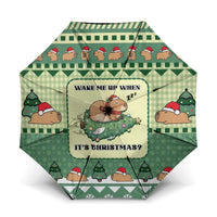 Capybara Christmas Umbrella Wake Me Up When It's Christmas - Wonder Print Shop