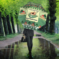 Capybara Christmas Umbrella Wake Me Up When It's Christmas - Wonder Print Shop