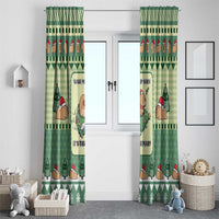 Capybara Christmas Window Curtain Wake Me Up When It's Christmas - Wonder Print Shop