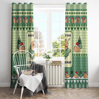 Capybara Christmas Window Curtain Wake Me Up When It's Christmas - Wonder Print Shop