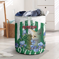 Algeria Laundry Basket Fennec And Iris Grunge Style - Wonder Print Shop
