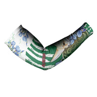 Personalized Algeria Arm Sleeves Fennec And Iris Grunge Style - Wonder Print Shop