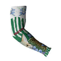 Personalized Algeria Arm Sleeves Fennec And Iris Grunge Style - Wonder Print Shop