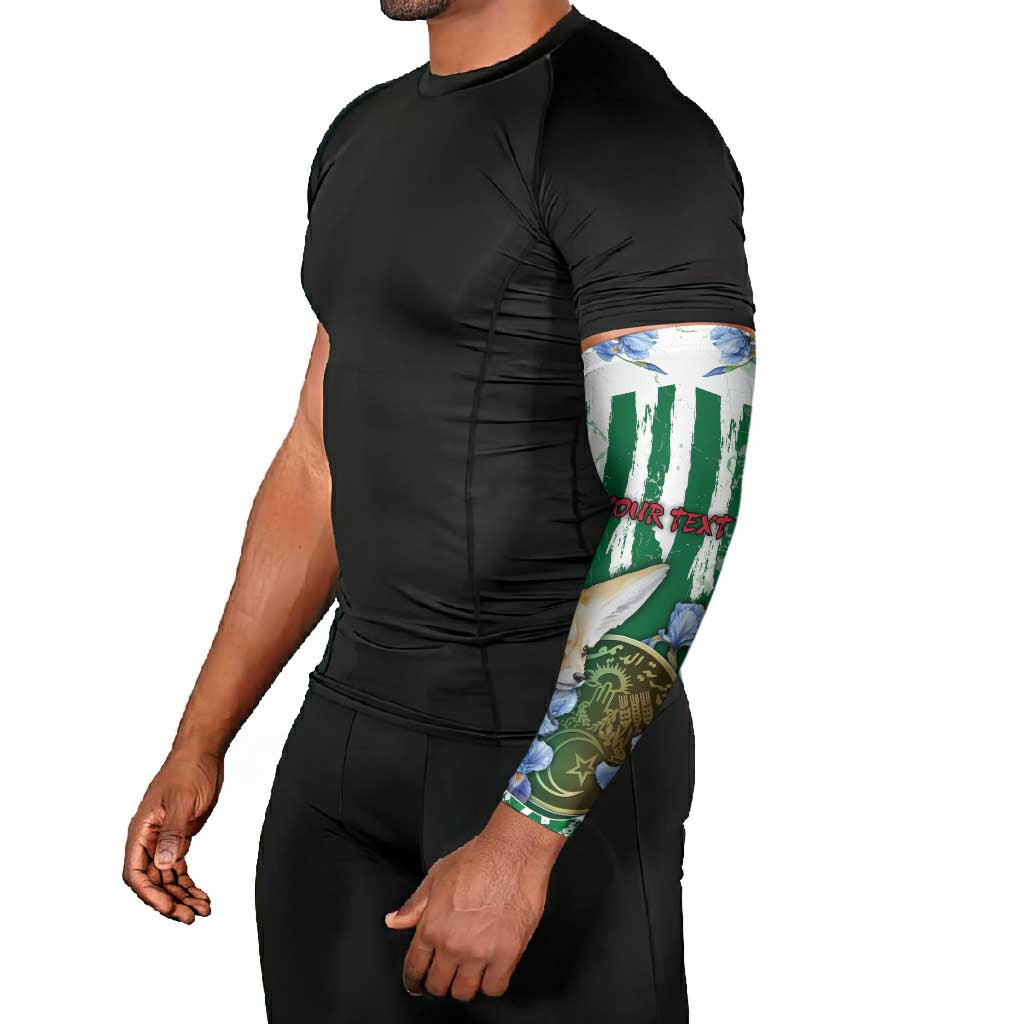 Personalized Algeria Arm Sleeves Fennec And Iris Grunge Style - Wonder Print Shop