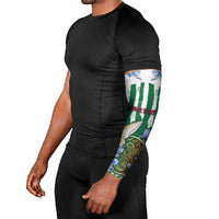 Personalized Algeria Arm Sleeves Fennec And Iris Grunge Style - Wonder Print Shop