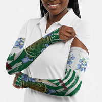 Personalized Algeria Arm Sleeves Fennec And Iris Grunge Style - Wonder Print Shop