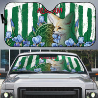 Algeria Auto Sun Shade Fennec And Iris Grunge Style - Wonder Print Shop