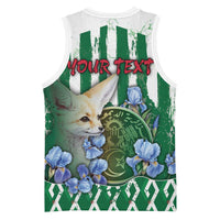 Personalized Algeria Basketball Jersey Fennec And Iris Grunge Style - Wonder Print Shop