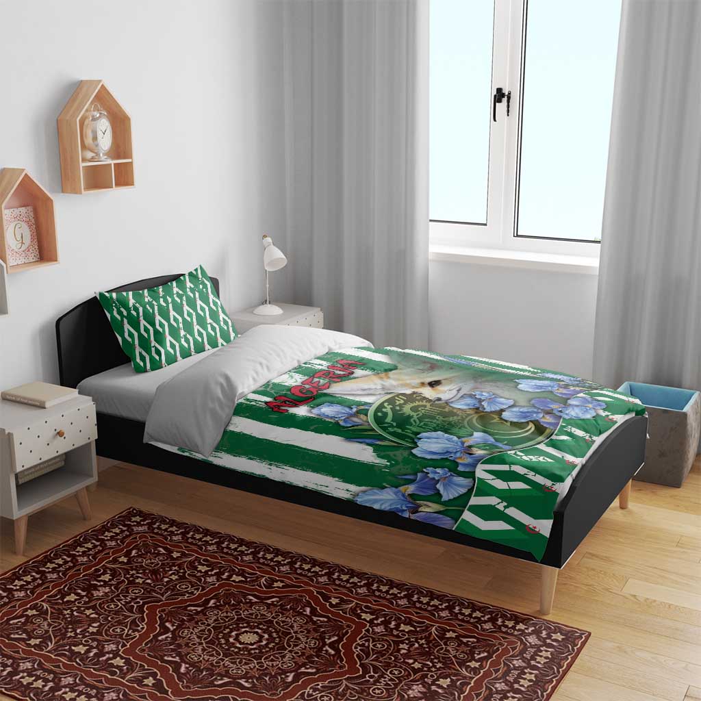 Algeria Bedding Set Fennec And Iris Grunge Style - Wonder Print Shop