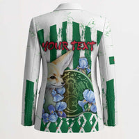 Personalized Algeria Blazer Fennec And Iris Grunge Style - Wonder Print Shop