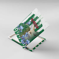 Algeria Canvas Wall Art Fennec And Iris Grunge Style - Wonder Print Shop
