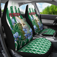 Algeria Car Seat Cover Fennec And Iris Grunge Style - Wonder Print Shop