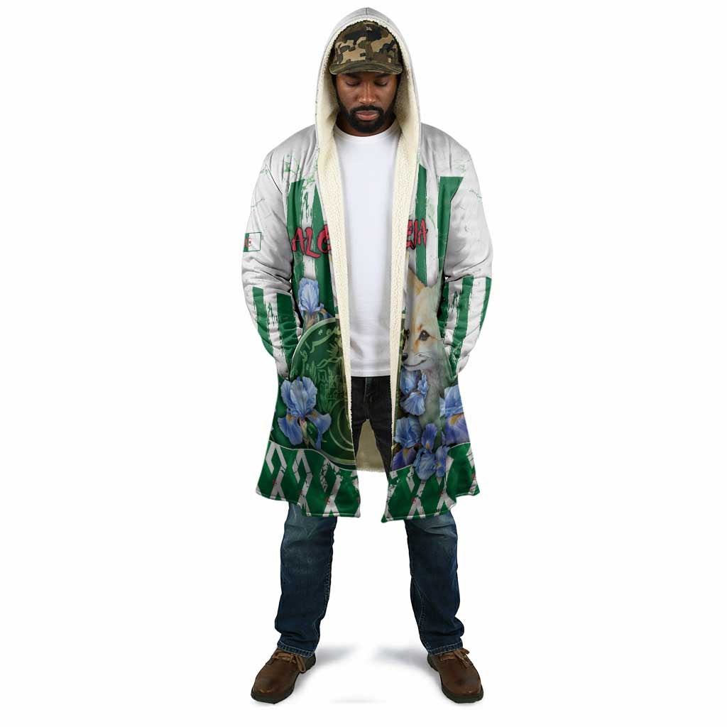 Personalized Algeria Cloak Fennec And Iris Grunge Style - Wonder Print Shop