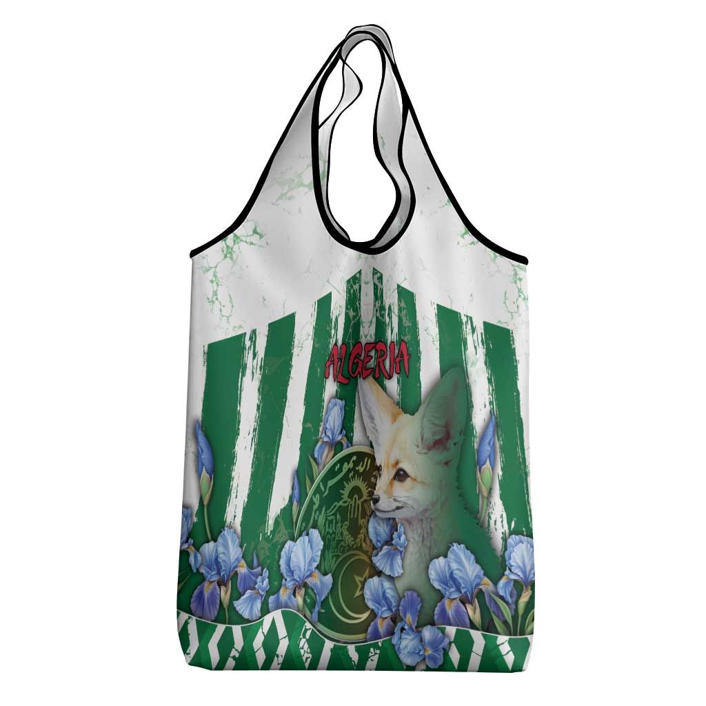 Algeria Grocery Bag Fennec And Iris Grunge Style - Wonder Print Shop