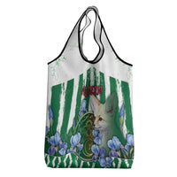 Algeria Grocery Bag Fennec And Iris Grunge Style - Wonder Print Shop