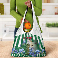 Algeria Grocery Bag Fennec And Iris Grunge Style - Wonder Print Shop