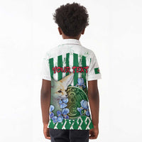 Personalized Algeria Kid Polo Shirt Fennec And Iris Grunge Style - Wonder Print Shop