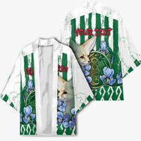 Personalized Algeria Kimono Fennec And Iris Grunge Style - Wonder Print Shop
