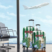 Algeria Luggage Cover Fennec And Iris Grunge Style - Wonder Print Shop
