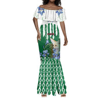 Personalized Algeria Mermaid Dress Fennec And Iris Grunge Style - Wonder Print Shop