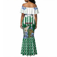 Personalized Algeria Mermaid Dress Fennec And Iris Grunge Style - Wonder Print Shop
