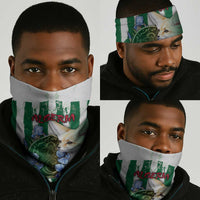 Algeria Neck Gaiter Fennec And Iris Grunge Style - Wonder Print Shop