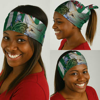 Algeria Neck Gaiter Fennec And Iris Grunge Style - Wonder Print Shop