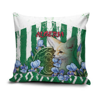 Algeria Pillow Cover Fennec And Iris Grunge Style - Wonder Print Shop