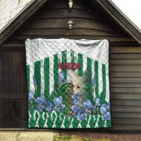Algeria Quilt Fennec And Iris Grunge Style - Wonder Print Shop