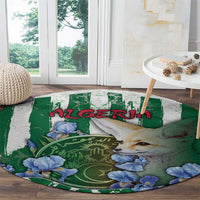 Algeria Round Carpet Fennec And Iris Grunge Style - Wonder Print Shop