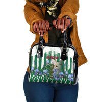 Algeria Shoulder Handbag Fennec And Iris Grunge Style - Wonder Print Shop