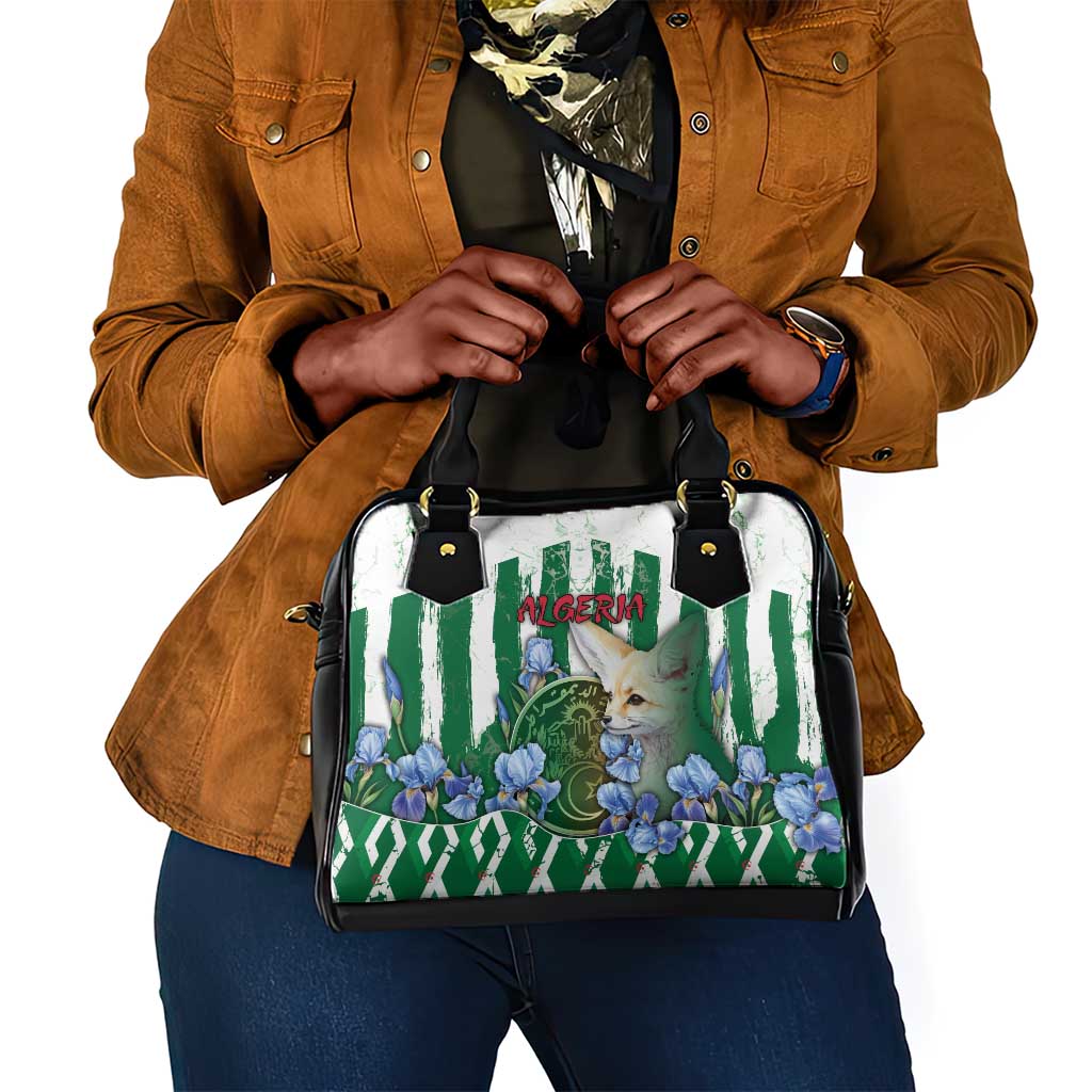 Algeria Shoulder Handbag Fennec And Iris Grunge Style - Wonder Print Shop