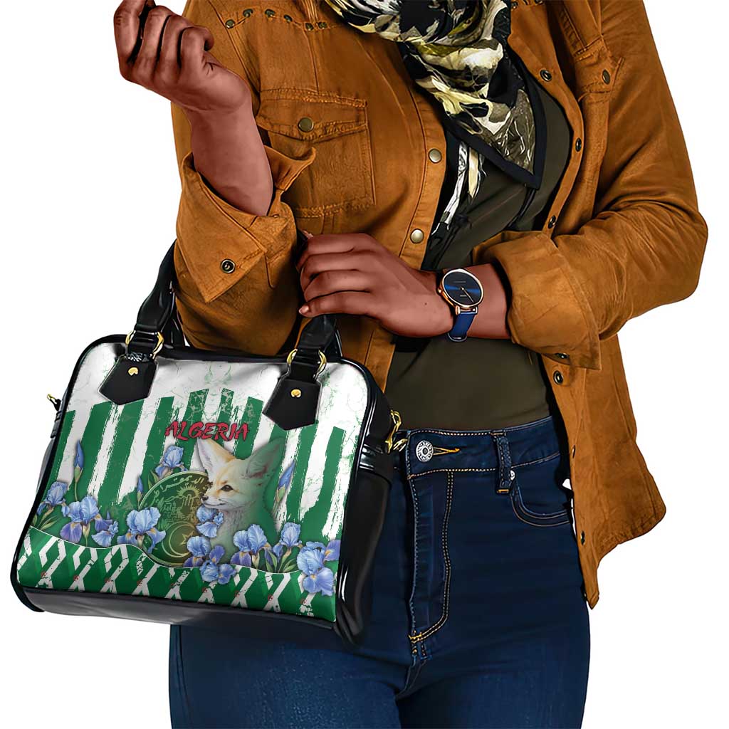 Algeria Shoulder Handbag Fennec And Iris Grunge Style - Wonder Print Shop