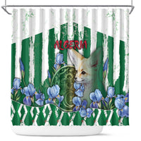 Algeria Shower Curtain Fennec And Iris Grunge Style - Wonder Print Shop