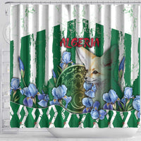 Algeria Shower Curtain Fennec And Iris Grunge Style - Wonder Print Shop