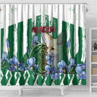 Algeria Shower Curtain Fennec And Iris Grunge Style - Wonder Print Shop