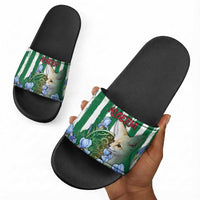 Algeria Slide Sandals Fennec And Iris Grunge Style - Wonder Print Shop