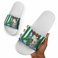 Algeria Slide Sandals Fennec And Iris Grunge Style - Wonder Print Shop