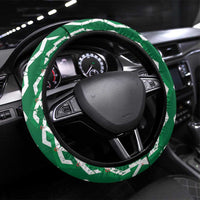 Algeria Steering Wheel Cover Fennec And Iris Grunge Style - Wonder Print Shop