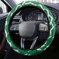 Algeria Steering Wheel Cover Fennec And Iris Grunge Style - Wonder Print Shop