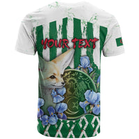 Personalized Algeria T shirt Fennec And Iris Grunge Style - Wonder Print Shop