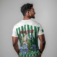Personalized Algeria T shirt Fennec And Iris Grunge Style - Wonder Print Shop
