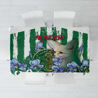 Algeria Tablecloth Fennec And Iris Grunge Style - Wonder Print Shop