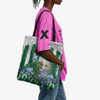 Algeria Tote Bag Fennec And Iris Grunge Style - Wonder Print Shop