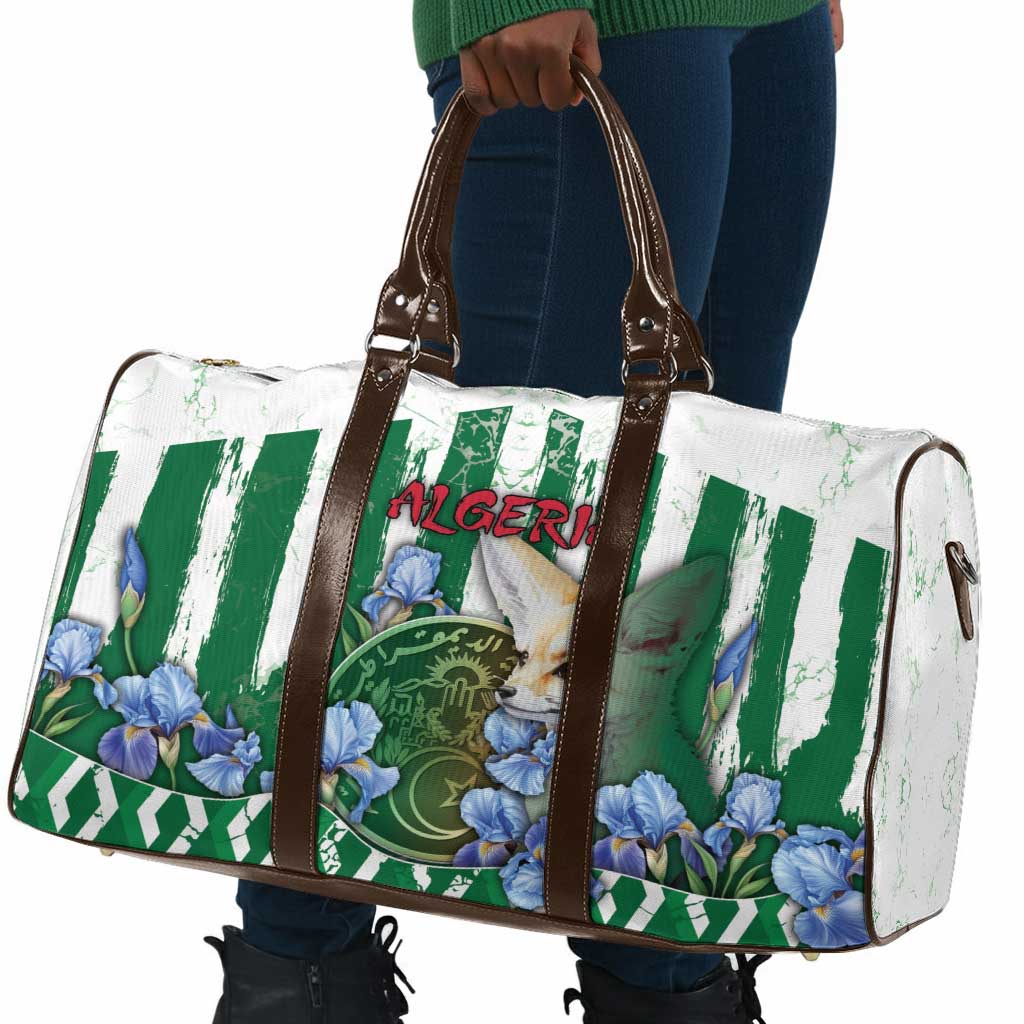 Algeria Travel Bag Fennec And Iris Grunge Style - Wonder Print Shop